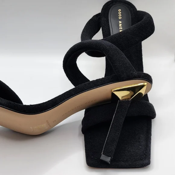 GOOD AMERICAN BLK/TERRY HEELS - Picture 3 of 9